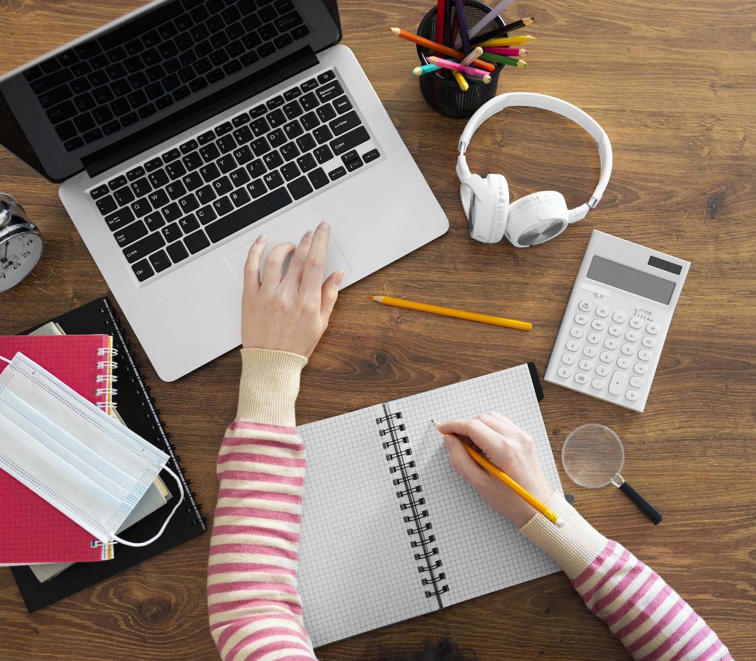 people working in an office